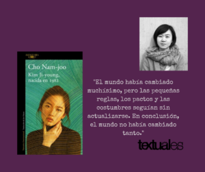 Cho Nam-joo Kim Ji-young, nacida en 1982 cita Textuales