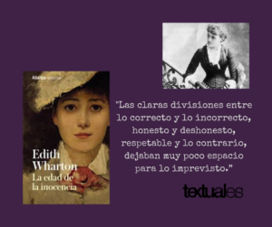 Edith Wharton La edad de la inocencia cita Textuales